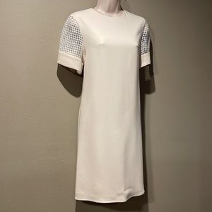 Judith & Charles Ivory Silk Shift Dress, 0